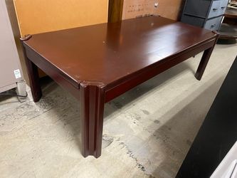 Large Cherry Stained Coffee Table