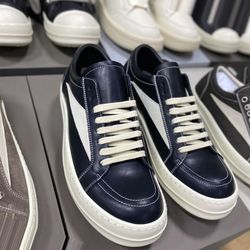 Rick Owens Leather Low Sneakers 34