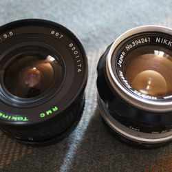 Nikon 50mm F1.4 and Tokina 17mm F3.5 (Nikon F Mount)