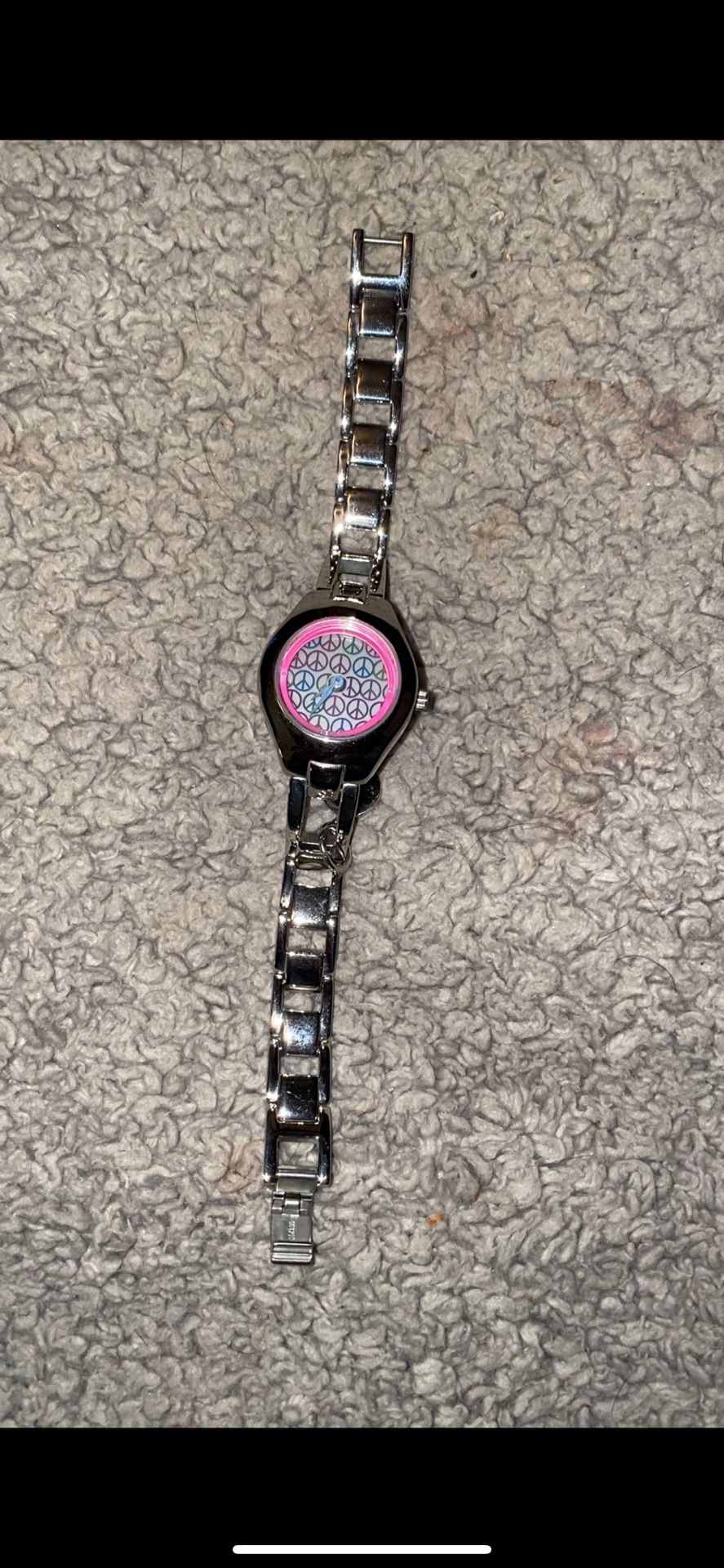 Relic Digital Peace Sign Watch