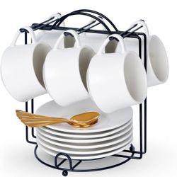 Lareina Porcelain Cappuccino Cups - 2 Sets