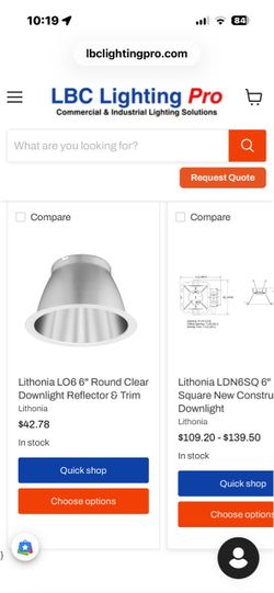 Lithonia LDN6 6" LED Recessed Housing