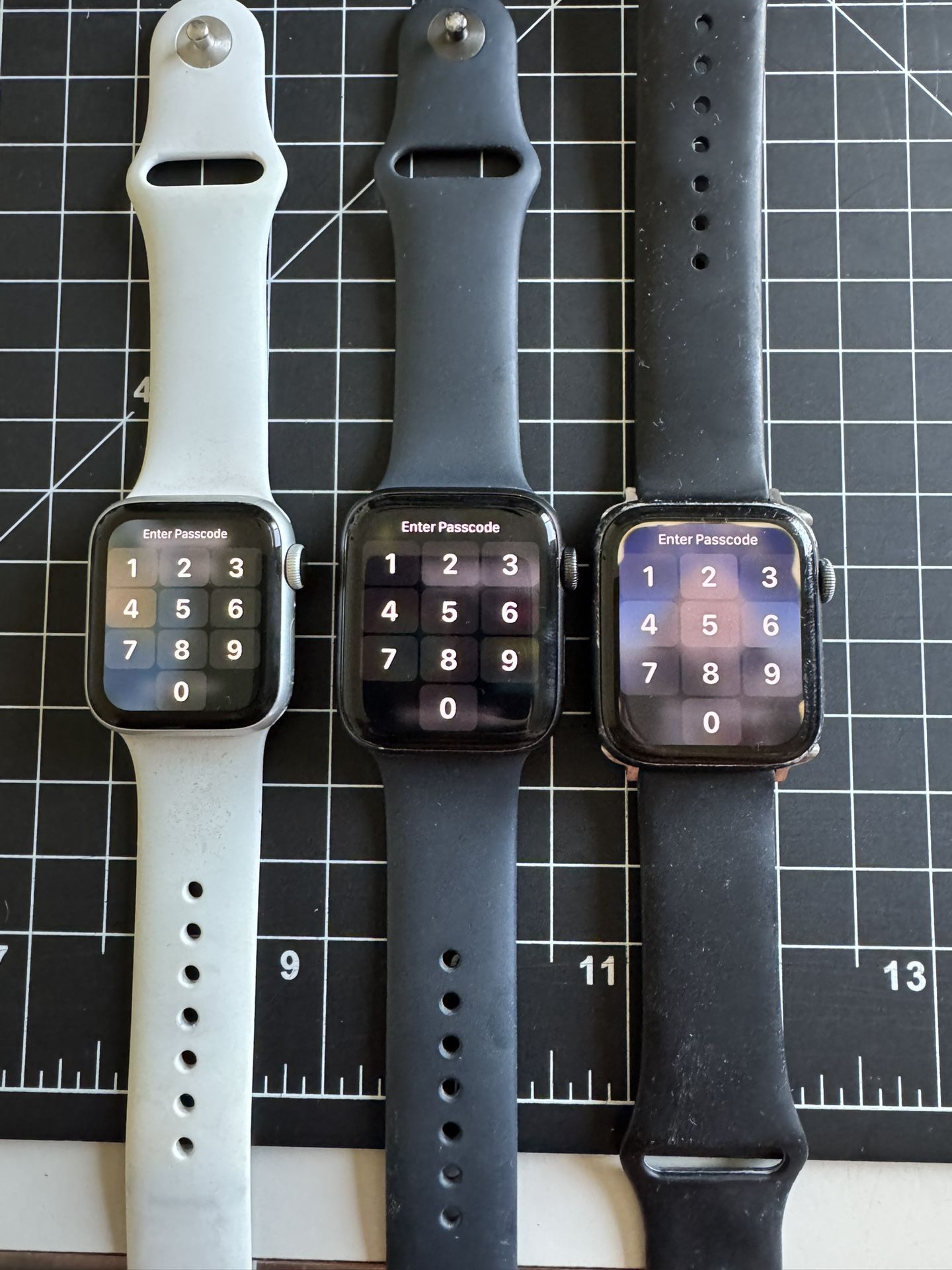 Working, Locked Apple Watches