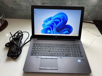 HP ZBOOK 15 G3 i7-6700HQ 2.6GHz 16GB 512GB  NVMe 15.6"  Quadro M1000 2GB Gaming Laptop Win 11 In good working condition Charger included 3 x USB port 