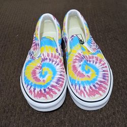 Tie Dye Print Vans  size  Men6 - Women7.5