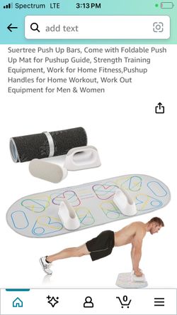 Push Up Bars With Foldable Mat 