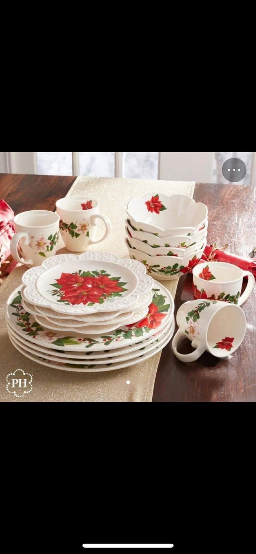 Vajilla Navideña 16 Piezas Princess House