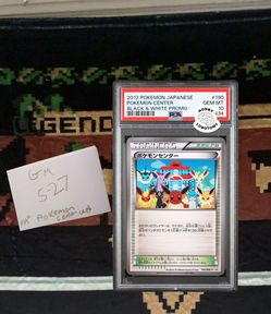 PSA 10 Pokemon Black & White promo card with Eeveelutions from Pokemon Center in 2012