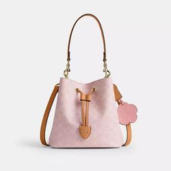 Coach Powder Pink Rowan Bucket Bag
