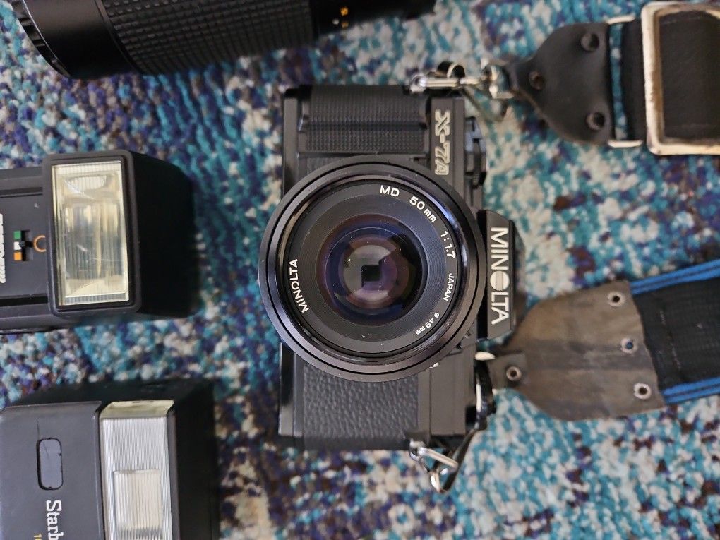 MINOLTA X-7A Film CAMERA with 50MM lens