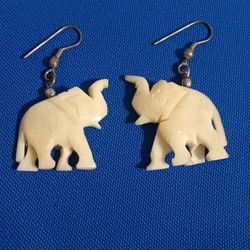 Vintage Elephant Earrings 