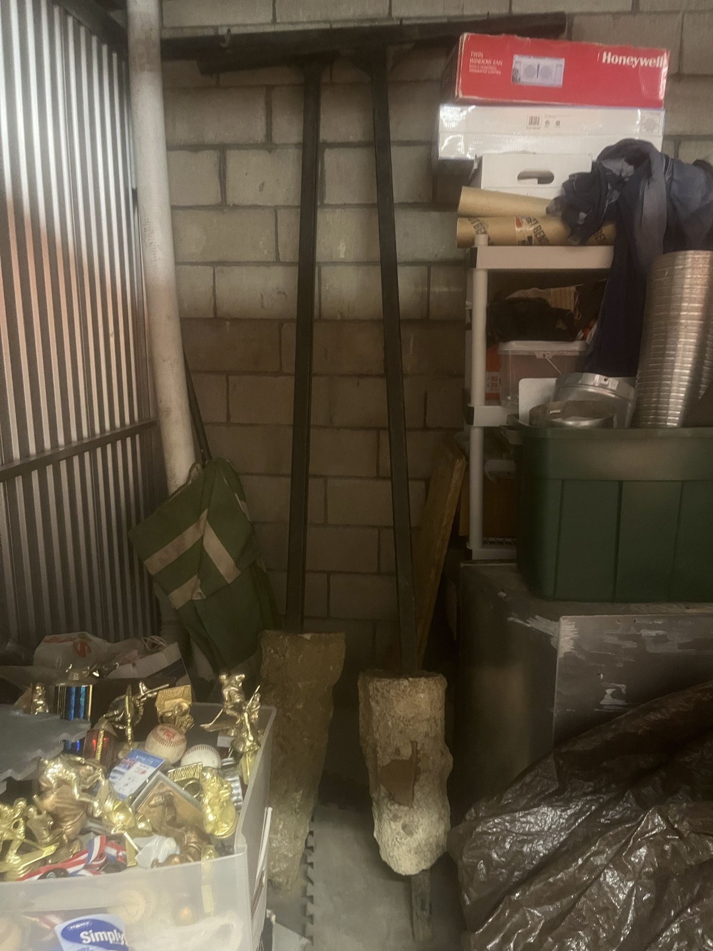 2 Steel clothes Line Posts