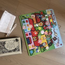 Book of Faerie Wallet  small bag and hello Kitty mat, pick up in temple city