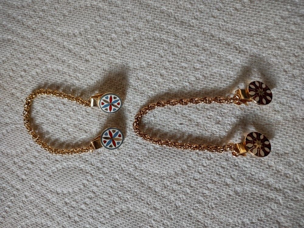 (2)Pennsylvania Dutch Hex Symbol Sweater Clips 