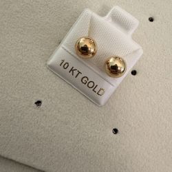 Aretes de oro 10k