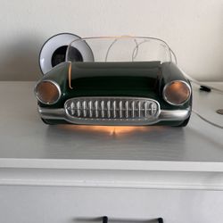 Rare Retro Vintage Ikea Bilen Wall Table Lamp - 1953 Chevrolet Corvette, Green 