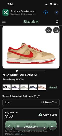 Nike dunk strawberry waffles