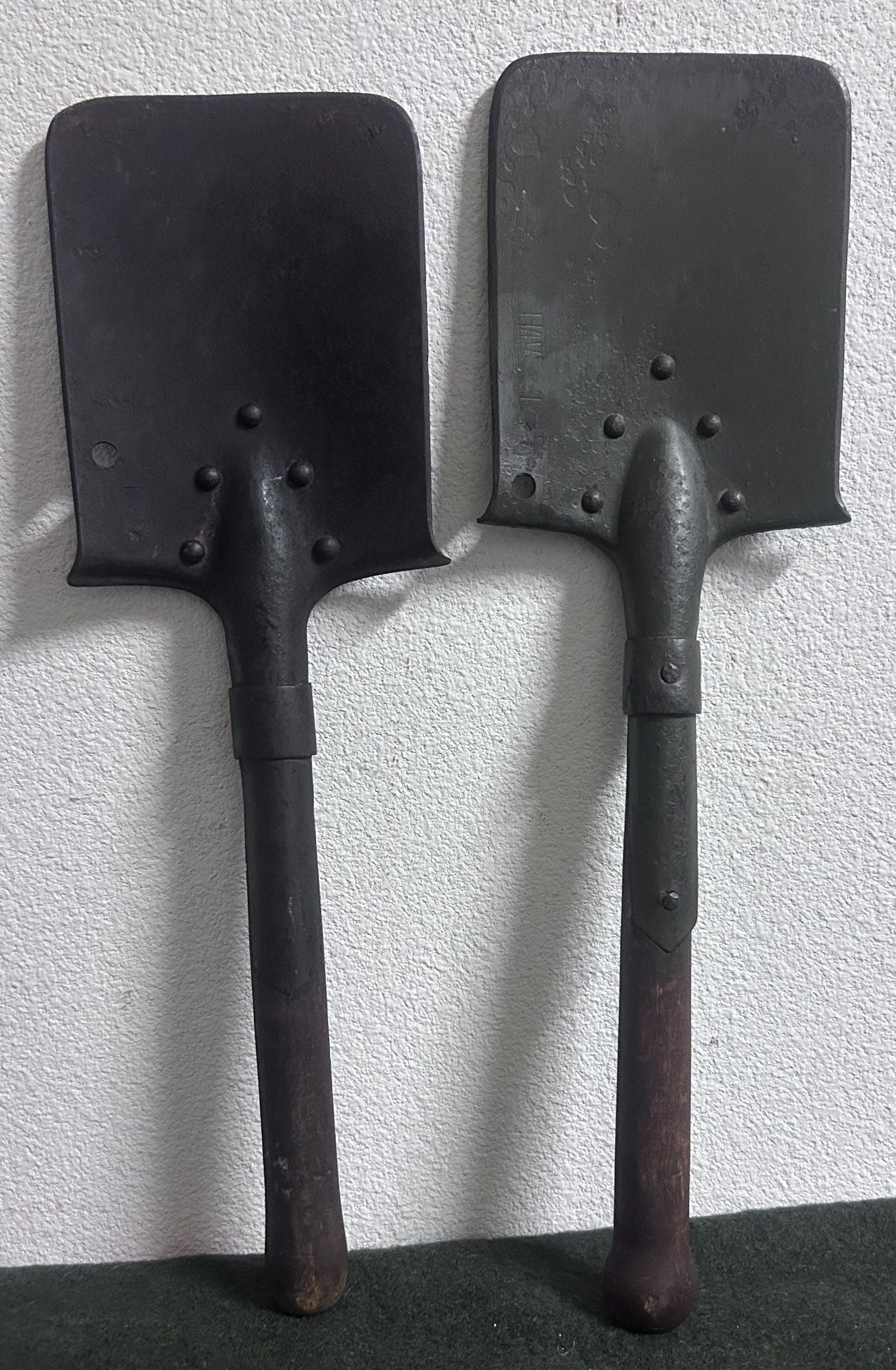 ORIGINAL WWI WWII GERMAN M1907 FIELD SHOVEL- DATED 1915