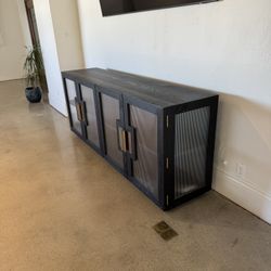 Large Wood Console Table With Storage 