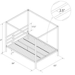 Canopy bed frame - queen size - $40 OBO