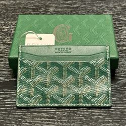 Goyard Card Holder Wallet - green