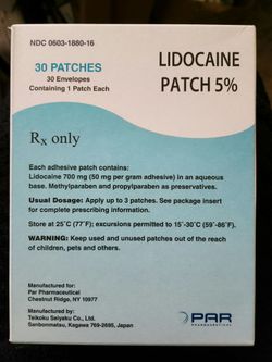 LIDOCAINE PATCHES 5%