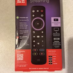 Universal Streaming Remote – One For All (Compatible with Roku, Apple TV, Xbox, etc.) 