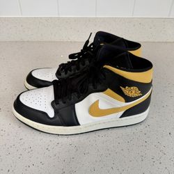 Yellow Air Jordan Sneaker (Worn)