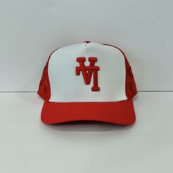 KTH KTHLA Kill The Hype Monogram Red/Wht Trucker SnapBack, NWT