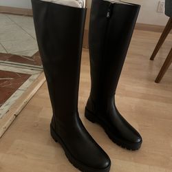 Stuart Weitzman Myla Zip Boots – Size 8 (Black) – NEW / Never Worn