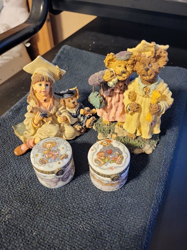Vintage Boyds Bears and Yesterday's Child Figures And Boxes