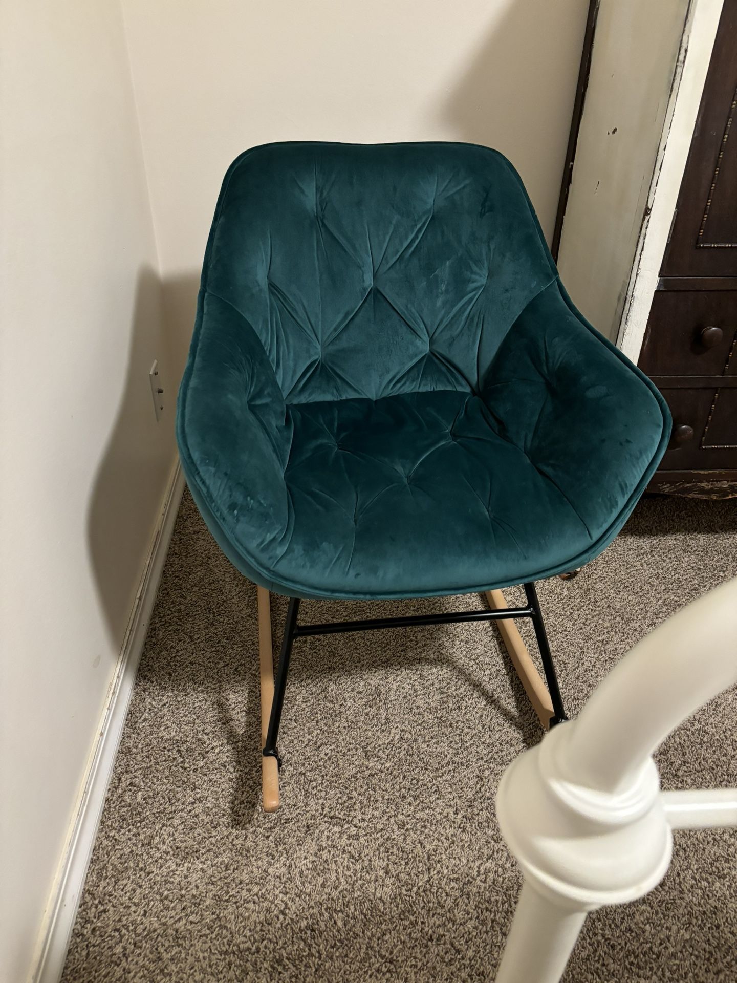 Velvet Rocking Chair