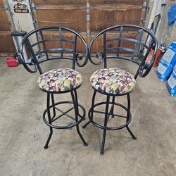 Wine themed swivel barista  Chairs 