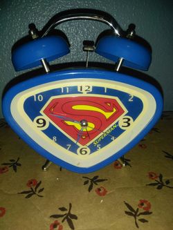 Superman twin bell alarm clock