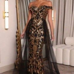 Fashion Nova- Sequence Dress  Size Small