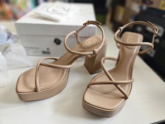 Ash Women's Wanda Square Toe Strappy High Heel Platform Sandals size 41