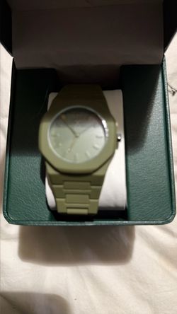 Olive Green Analog Watch with Box