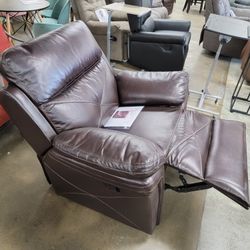 Brown Glider Recliner NEW IN BOX, $299