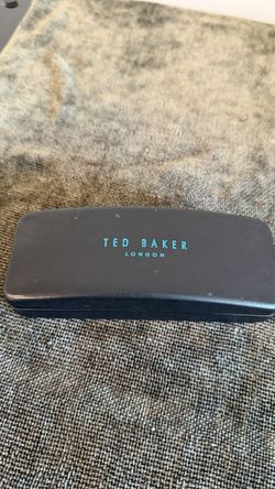 TED BAKER TB802 GRY BROWN HORN RIM WRAP EYEGLASSES FRAMES $40
