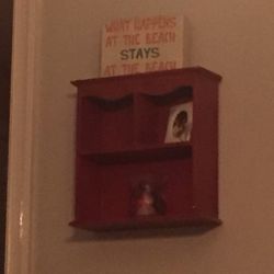 Little Red Shabby Chic Box Shelf.