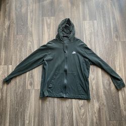 Nike Hoodie Zip Up Men’s Large Forest Green 