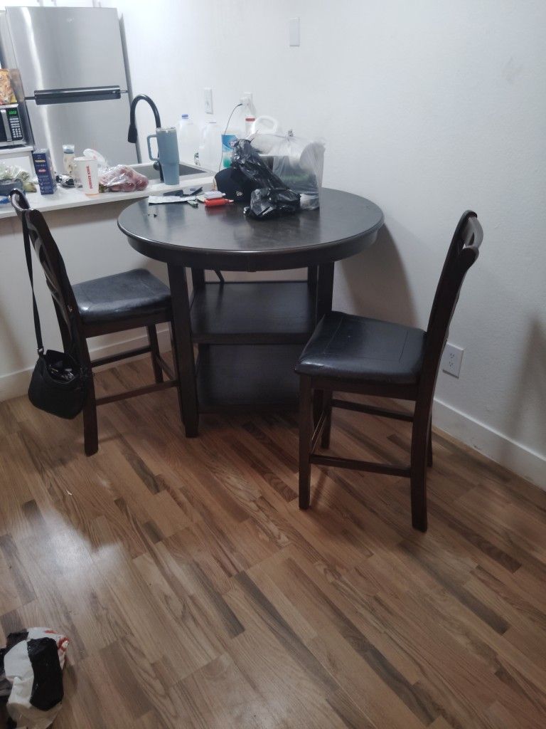 Dining Table and 2 Stools
