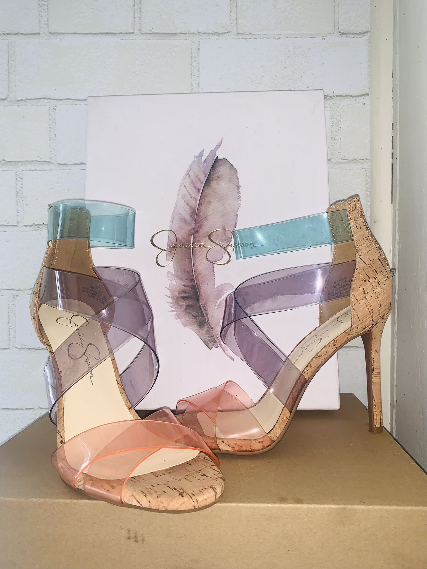 Jessica Simpson Jullury Sandal | Women's | Multicolor | Size 6 | Heels | Sandals | Ankle Strap