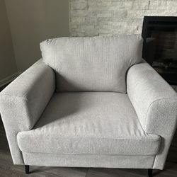 Gray Accent Chair 