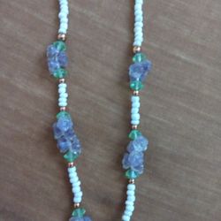 Stone And Bead Necklace