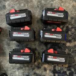 Milwaukee M18 Batteries High Output 6.0 NEW $70