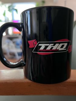 THQ Black Coffee Mug