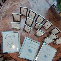 Table Numbers & Wedding Signs 