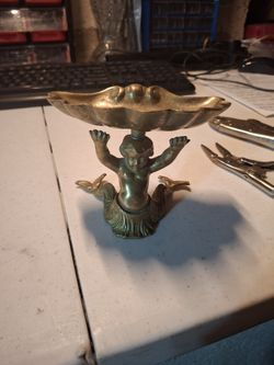 Antique Solid Brass Soap Dish