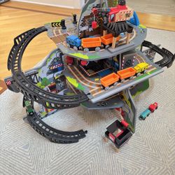 HAPE Mighty Mountain Mine Wood Train Set